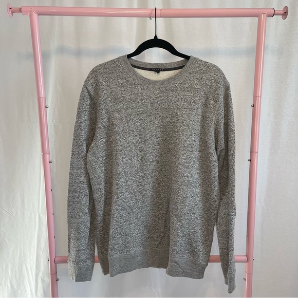Men’s Theory Salt and Pepper Crewneck Sweater size XL - Picture 1 of 5